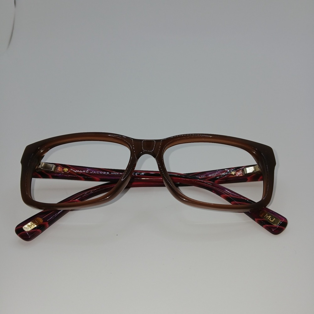 Marc Jacobs MJ331-PSM Unisex Eyeglasses Frame Brown Printed Full Rim 53-16-140mm